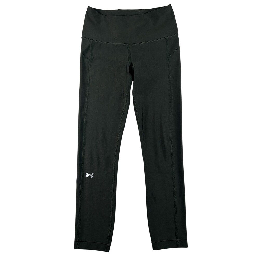 Under Armour Leggings Womens Small HeatGear Compression Green Running Yoga